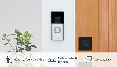 Ring Battery Doorbell Plus (newest model) | Head-to-Toe HD+ Video, motion detection & alerts, and Two-Way Talk