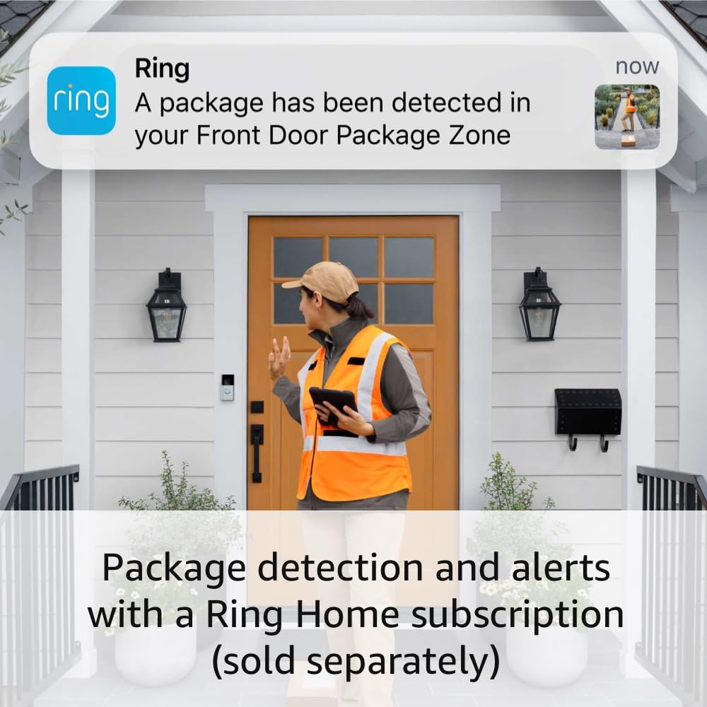 Ring Battery Doorbell Plus (newest model) | Head-to-Toe HD+ Video, motion detection & alerts, and Two-Way Talk