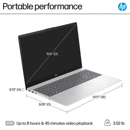 HP 15.6" Touchscreen Business & Student Laptop Computer, 32GB RAM 1TB SSD, 10-Cores Intel Core i5, Windows 11 Pro Laptop with Microsoft Office Lifetime Suite, PLUSERA Earphones, Silver