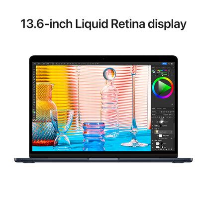 Apple 2022 MacBook Air Laptop with M2 chip: Built for Apple Intelligence, 13.6-inch Liquid Retina Display, 8GB RAM, 512GB SSD Storage, Backlit Keyboard, 1080p FaceTime HD Camera; Midnight